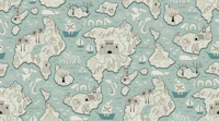 Adventure map - aqua wallpaper