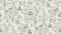 Adventure map - cream wallpaper