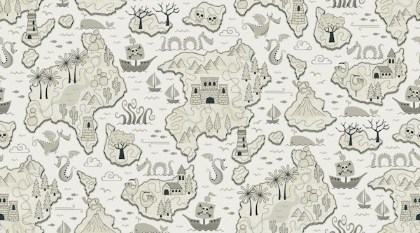 Adventure map - cream