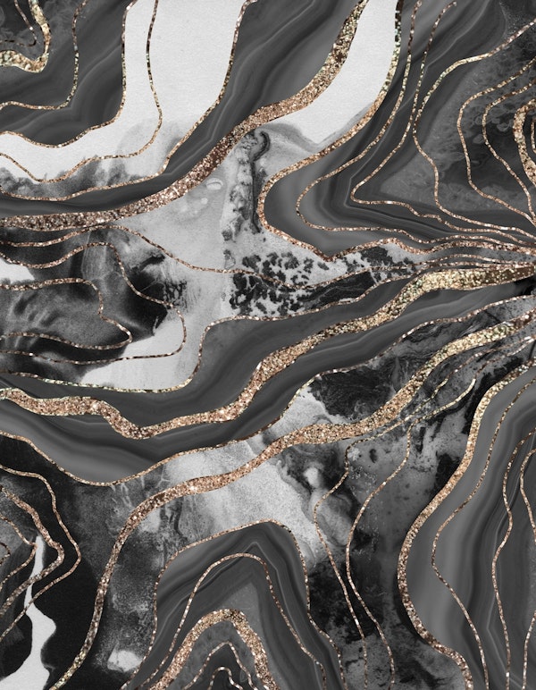 Liquid Marble Agate Glitter 9