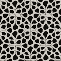 Large Scale Modern Leaves - black & white tapete