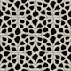 Large Scale Modern Leaves - black & white