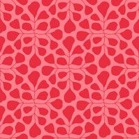 Large Scale Modern Leaves - Pink and Red tapete