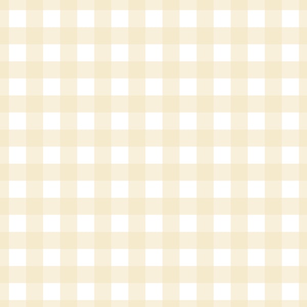Gingham - pale yellow on white - Medium