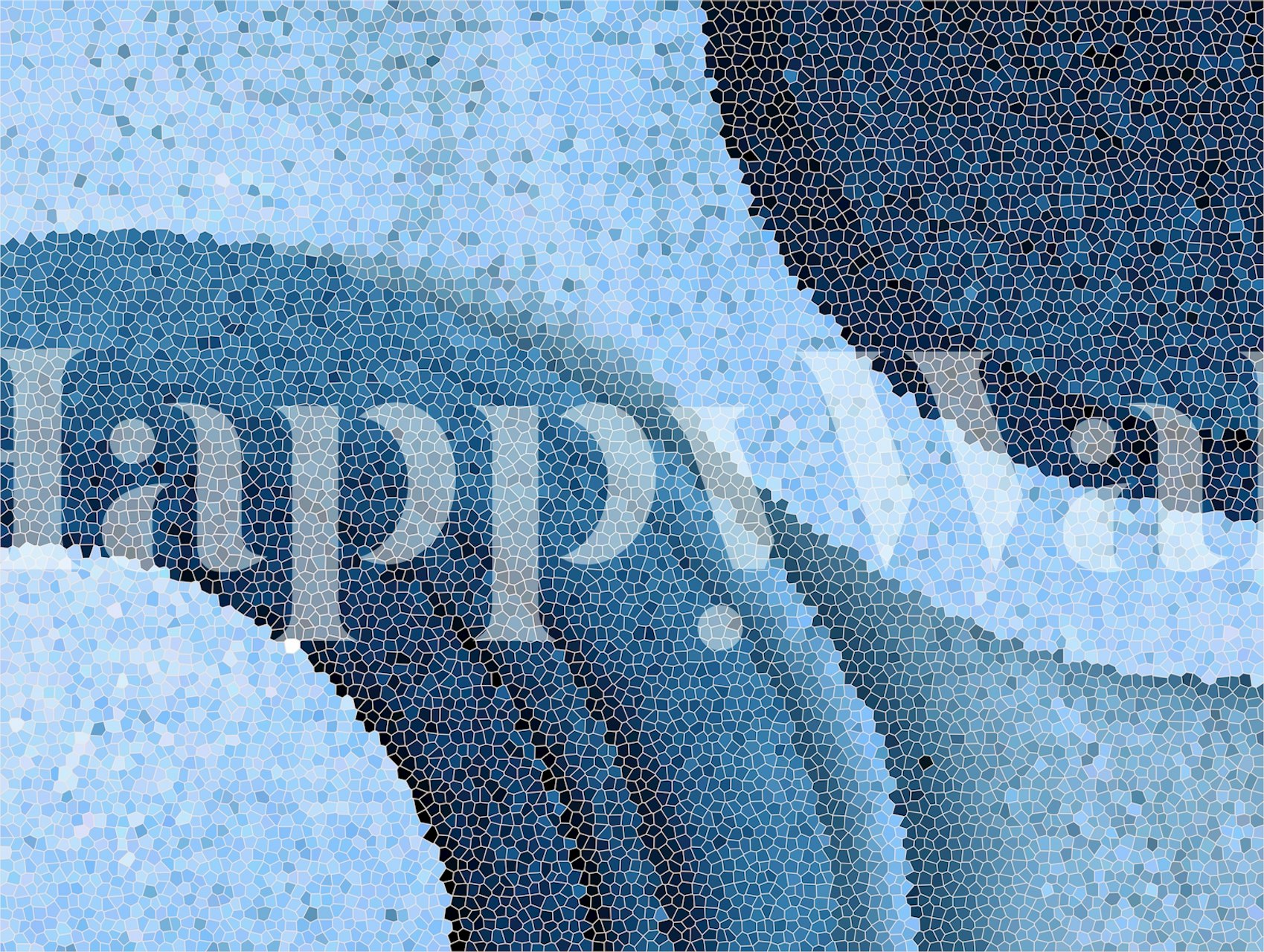 Tapeta Blue Mosaic Serenity v místnosti