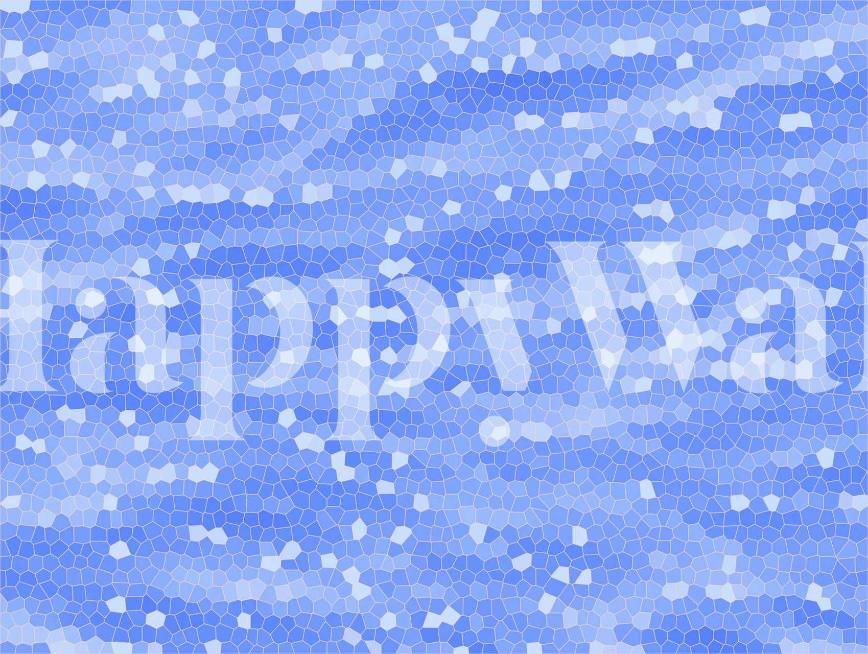 Tapeta Blue Mosaic Tones v místnosti