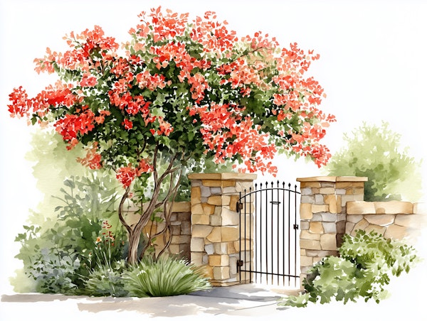 Mediterranean Garden Gate