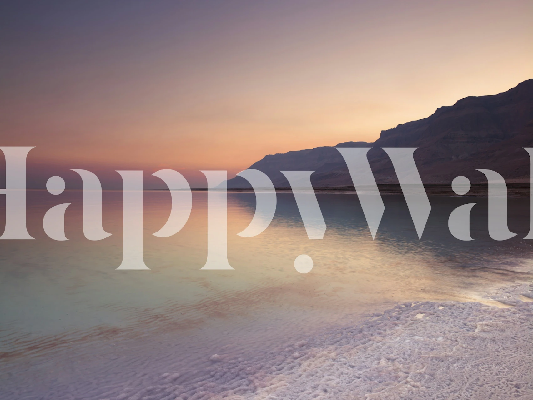 Tapetdesign av Serene Sunset Shoreline