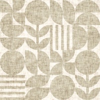 Scandi Texture Block Print Neutral Boho Moss behang
