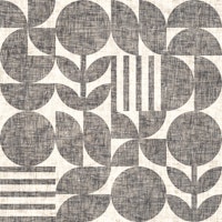 Scandi Texture Block Print Neutral Boho Grey behang