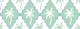 scalloped diamonds with palms - mint