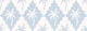 scalloped diamonds with palms - soft blue