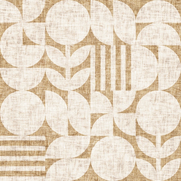 Scandi Texture Block Print Neutral Boho Honey