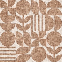 Scandi Texture Block Print Neutral Boho Brown behang