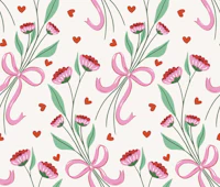 Flower Bouquets and Hearts tapeta