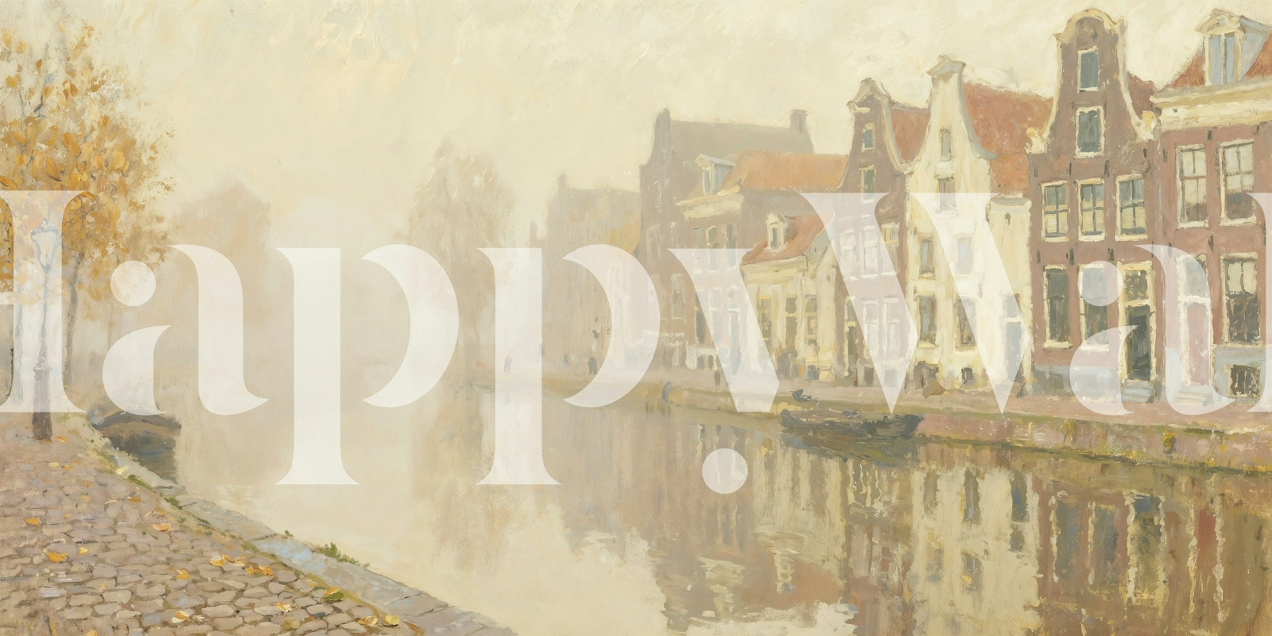 Tapeta Misty Morning in Amsterdam v místnosti