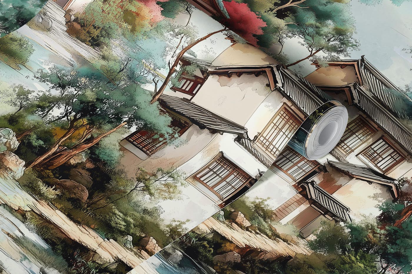 Kasaka wallpaper roll