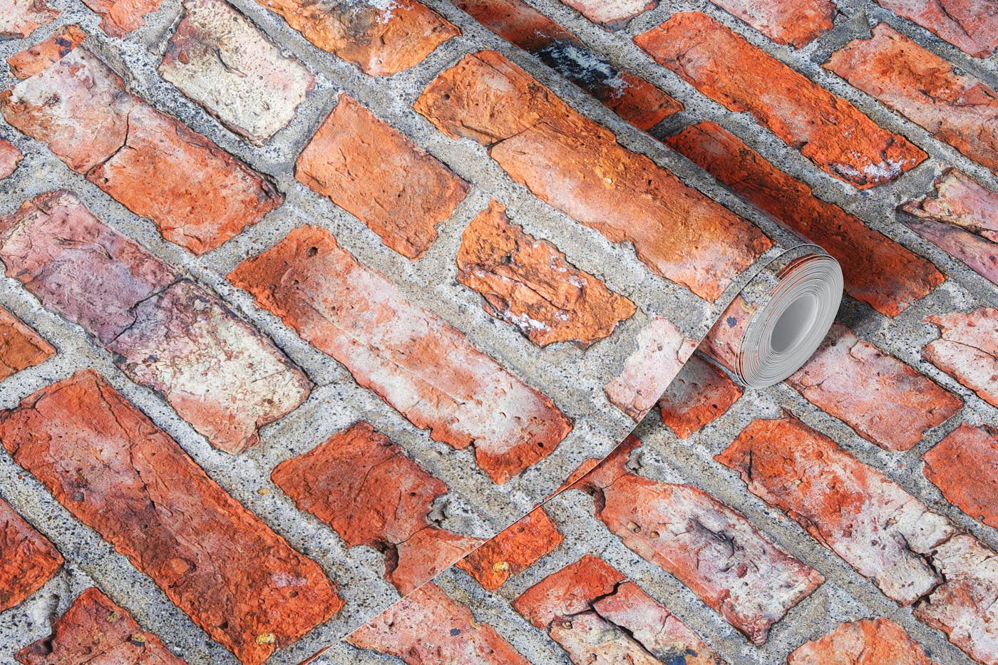 Weathered Brick Charm wallpaper roll