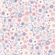 Daisy Ditsy - Lilac and Pink on White - Small