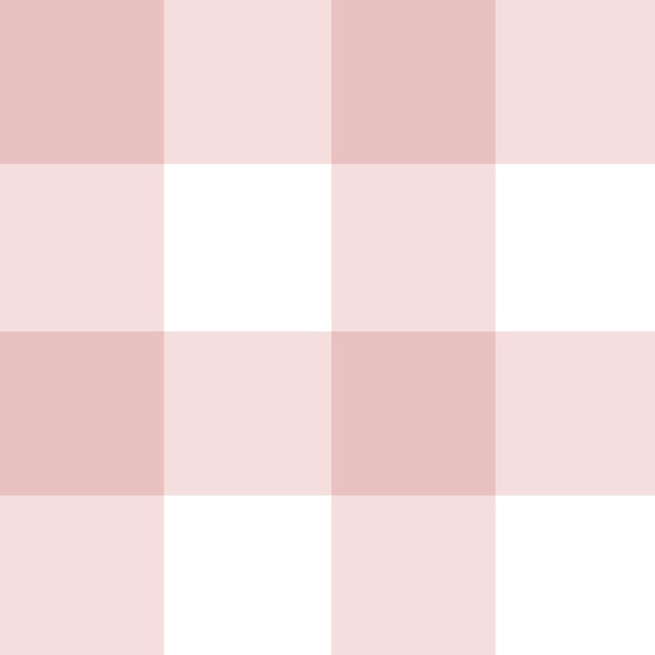 Soft pink gingham large checkered plaid