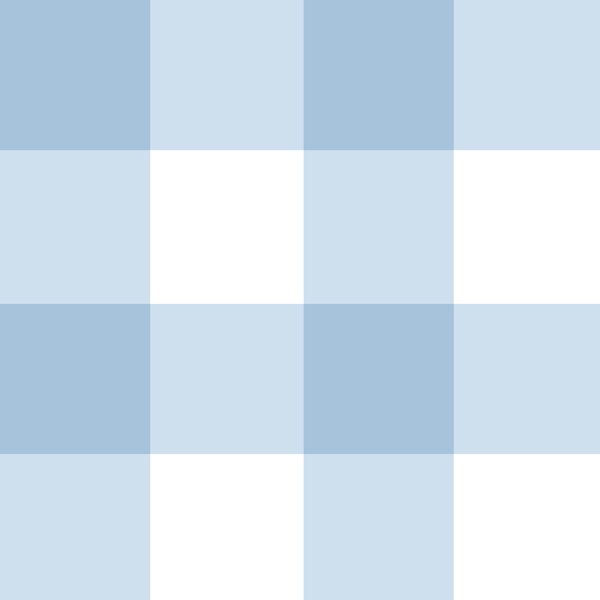 Soft blue gingham large checkered plaid