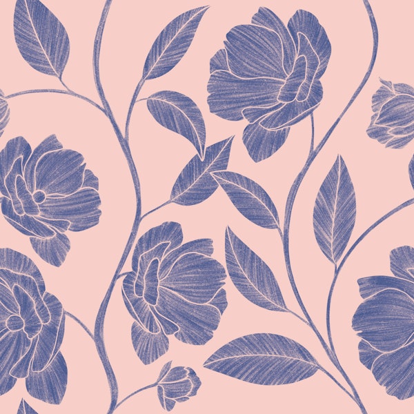 Pink and Blue Petals