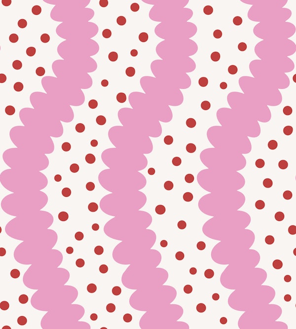 Squiggly Wiggly lines - pink