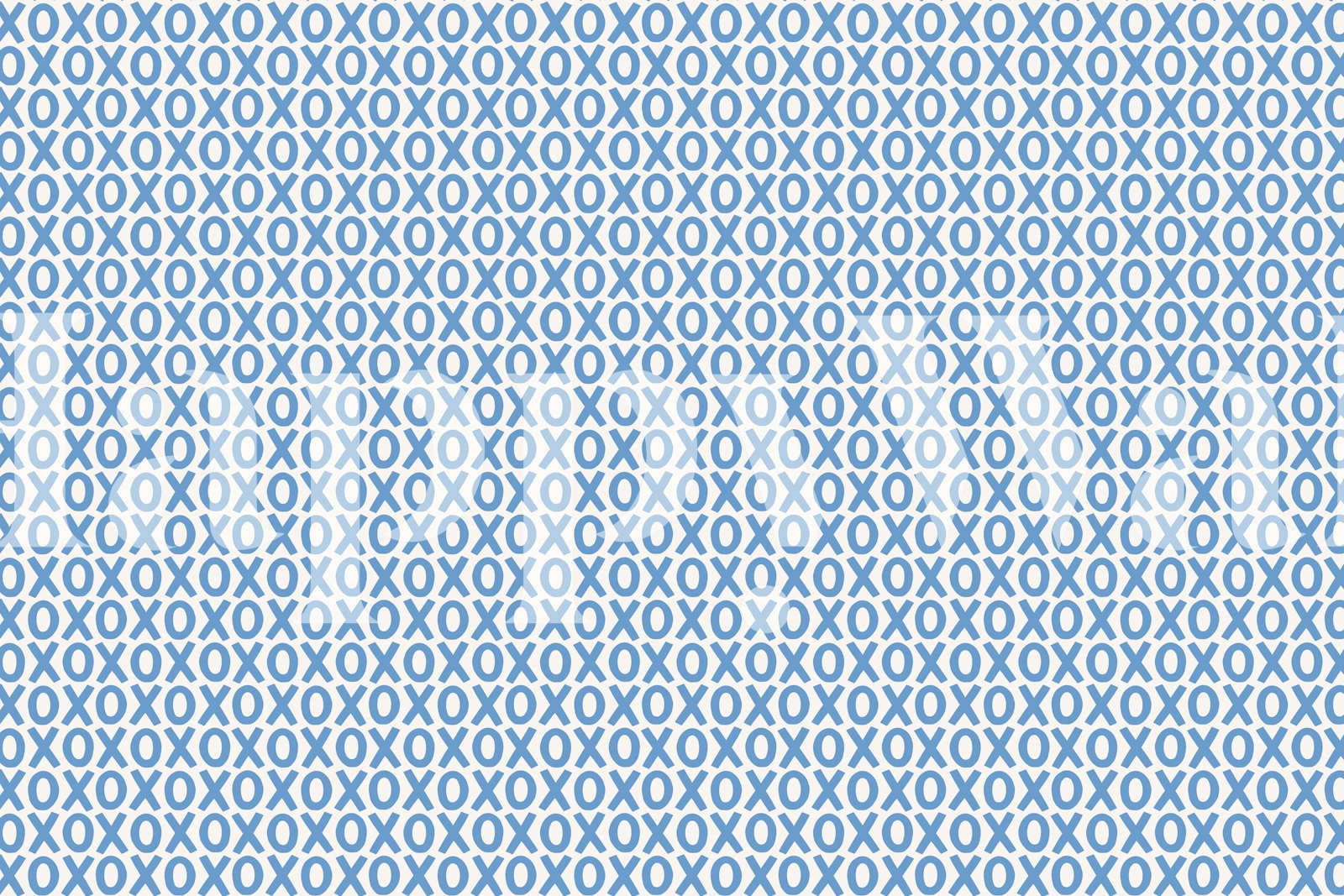 XOXO Blue Pattern Wallpaper