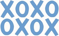 xoxo - blue tapetes