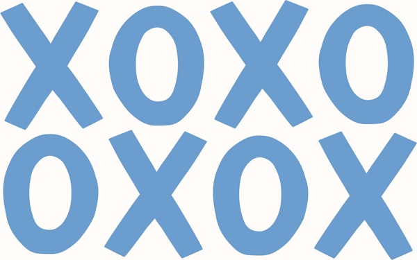 xoxo - blue