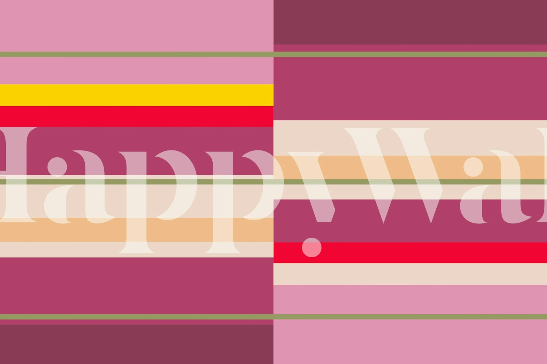 Tapeta Colorblock stripes v pokoji