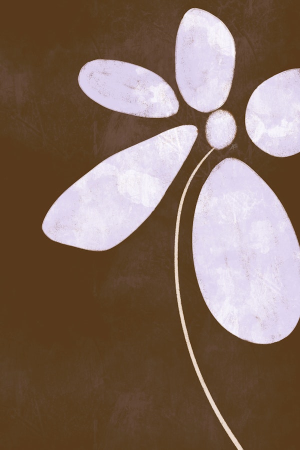 Delicate Simplicity | Minimal Floral Abstract