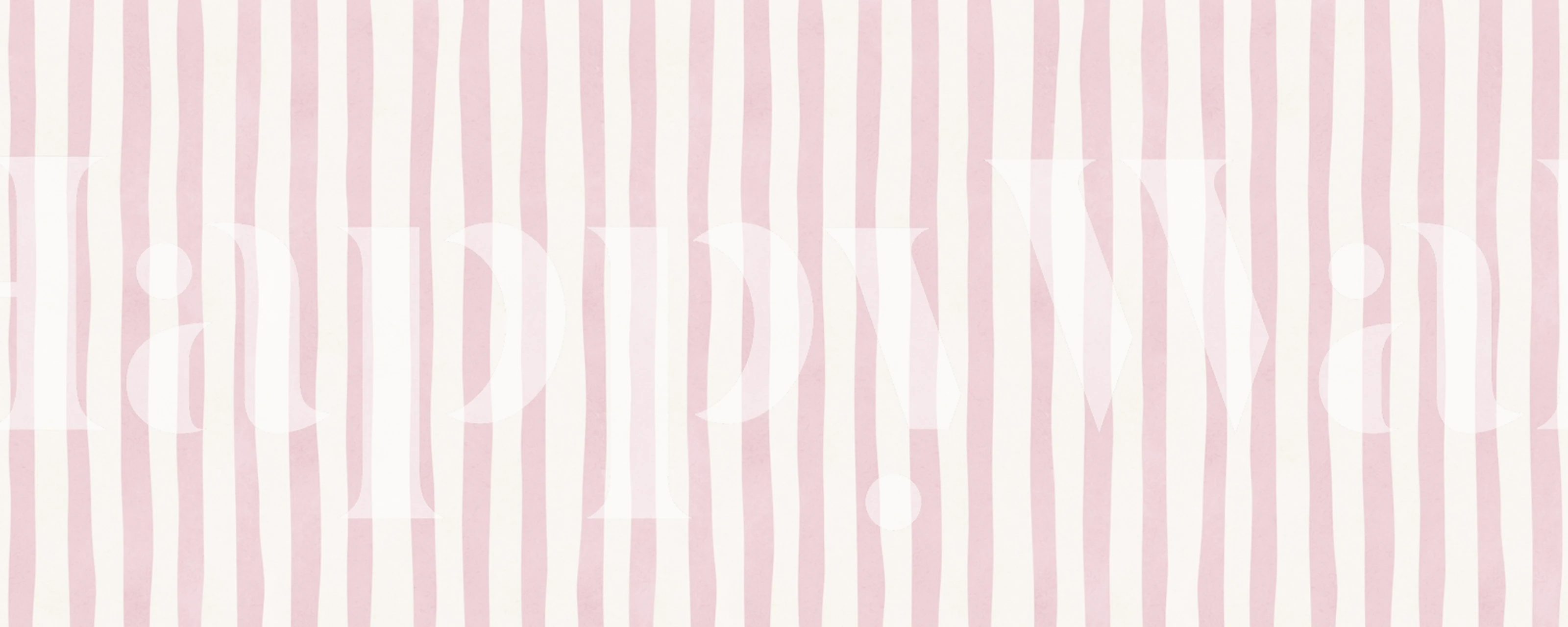 Chic pink vertical striped wallpaper in a room