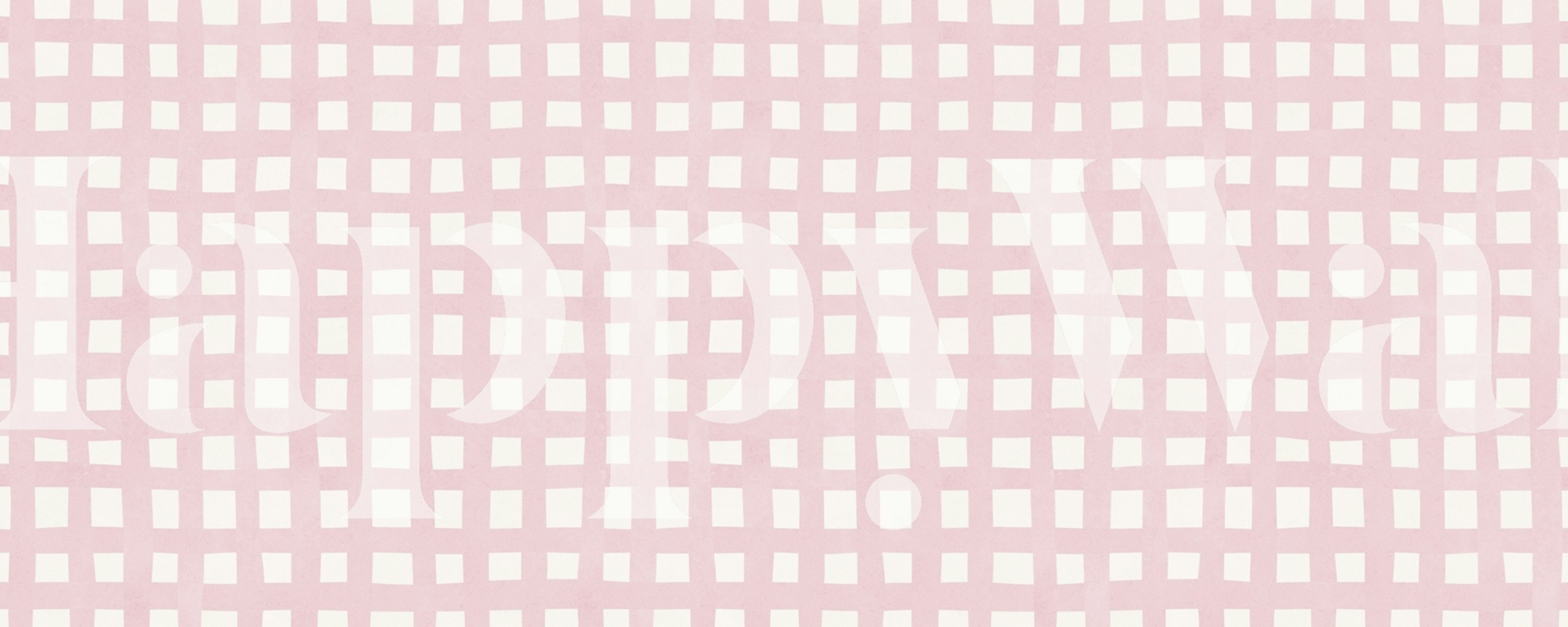 Soft Pink Grid Delight in einem Raum gezeigt