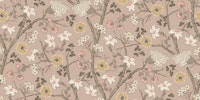 Midsummer bloom on mauve - terra and mustard tapete