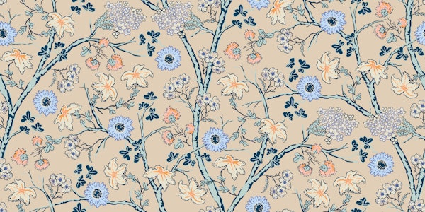 Midsummer bloom on sand - dark blue – pink