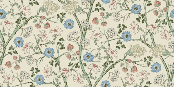 Midsummer bloom on beige - bohemian