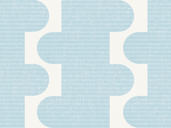 Norma Bauhaus vertical stripe light ice blue