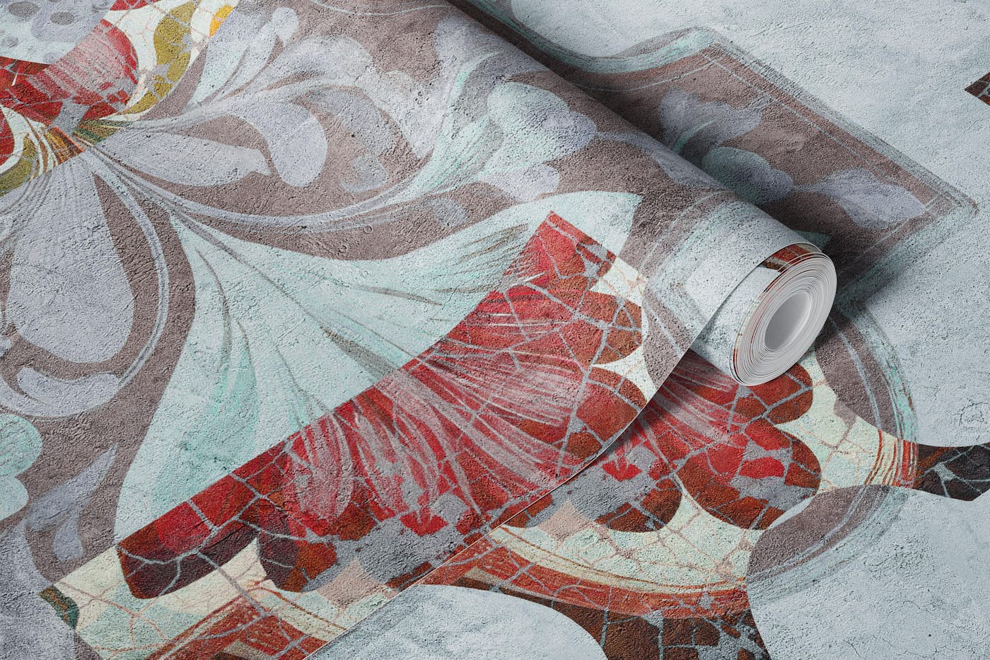 Antique Floral Tapestry Art wallpaper roll