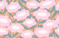 Happy Flowers in Soft Tones wallpaper