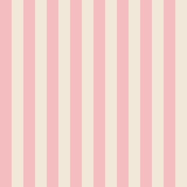 Pink and Soft Beige Medium Stripes