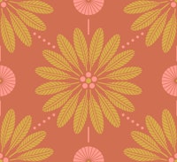 Palm Terrace - Reddish Brown tapete