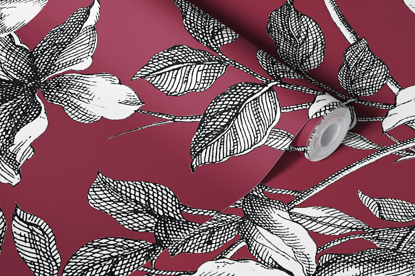 Crimson Pride wallpaper roll