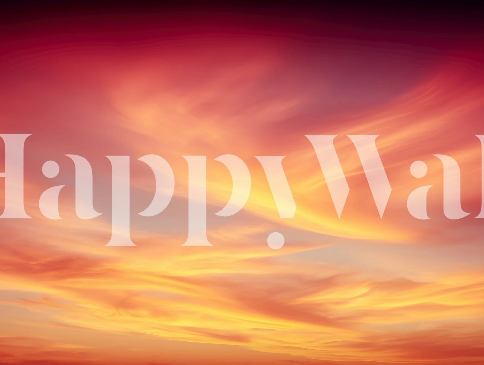 Sunset Serenity wallpaper in a room