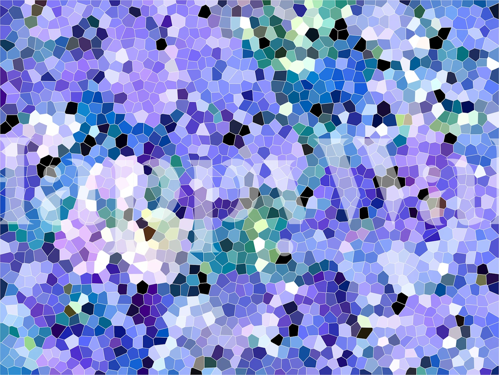 Lavender Mosaic Bliss wallpaper in a room