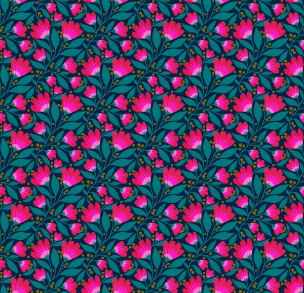 Garden Tendrils - Teal