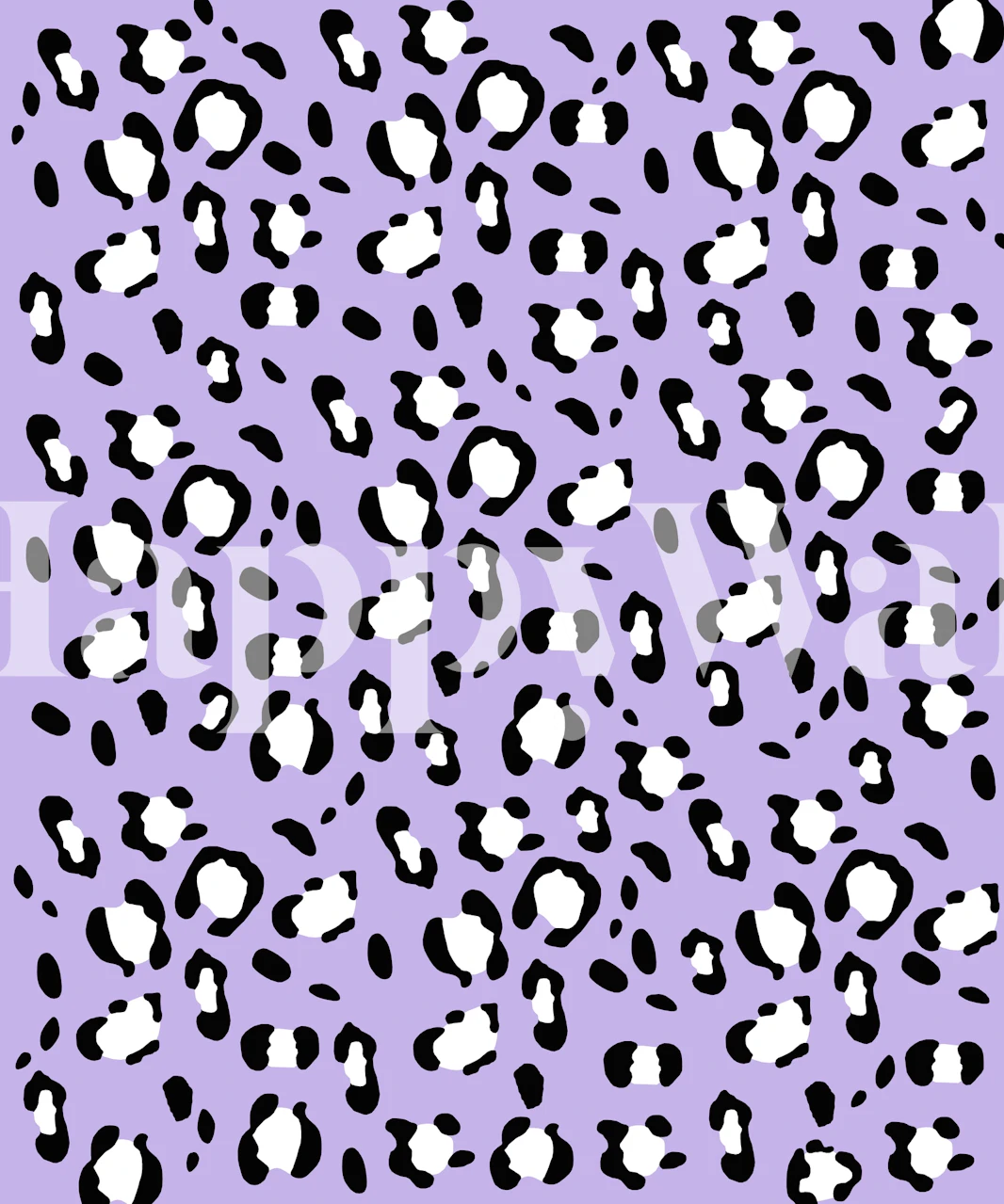 Leopard animal print wallpaper in a room