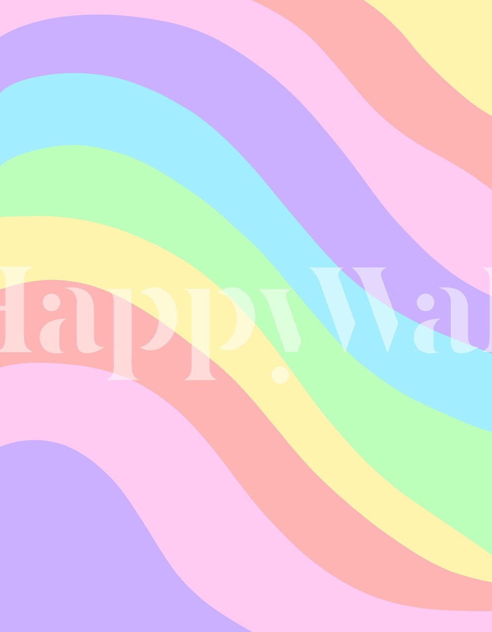 Unicorn Retro Summer Wave 1 wallpaper in a room