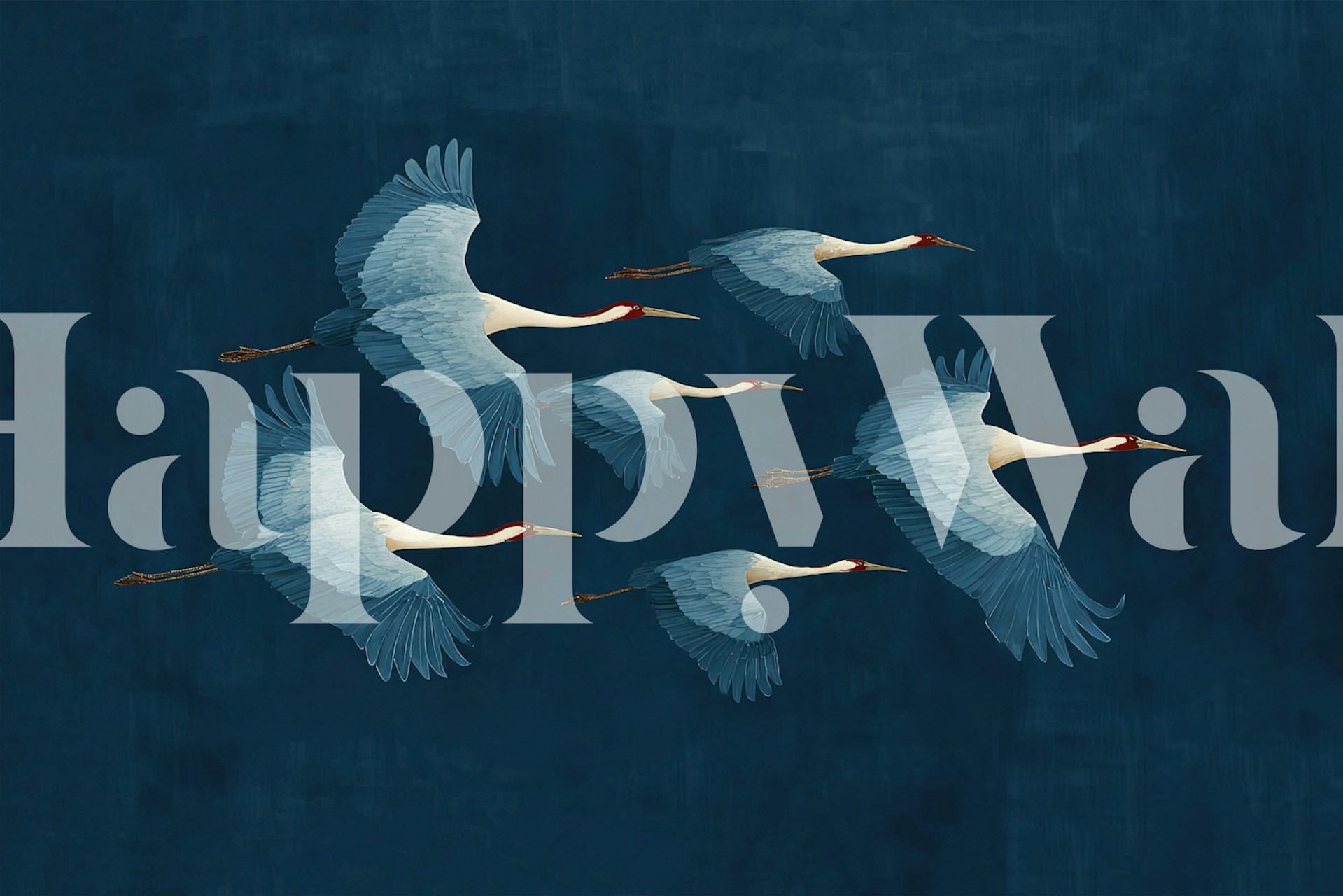 Tapeta The Crane Flight 1 w pokoju