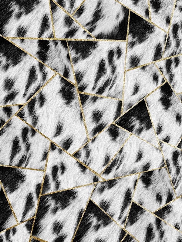 Animal Fur Gold Geometric 2